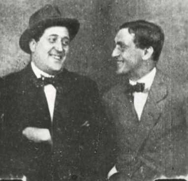 Guillaume Apollinaire and André Rouveyre appear in a silent film clip from 1914.
